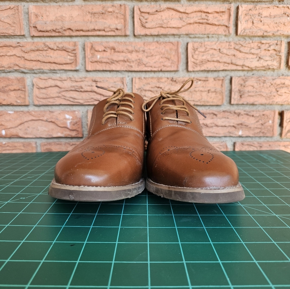 Golaiman Classic Brown Leather Men's Shoes Size 14 - Picture 9 of 9
